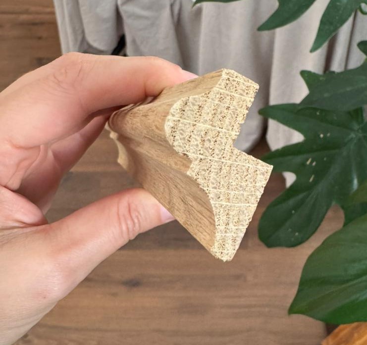 Декор-штапик обклад Дуб массив 25х35 мм